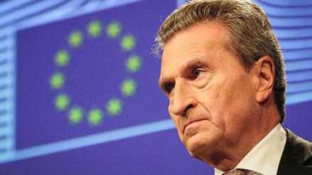 EU-Haushaltskommissar Günther Oettinger. 