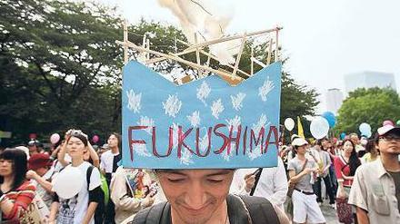 100 Tage nach dem Erdbeben am 11. März wurde auch in Tokio gegen Atomkraft demonstriert.