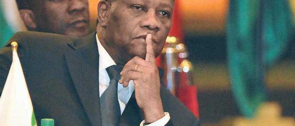 Unter Zugzwang: Der Präsident der Ecowas, Alassane Ouattara. Foto: AFP