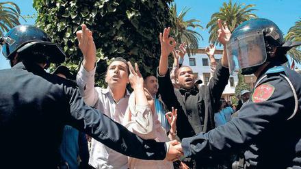 Zahlreiche Proteste. Die Unzufriedenheit, vor allem der Jugendlichen, ist in Marokko und den anderen Maghreb-Staaten sehr groß. Foto: Reuters