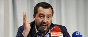 Wütend: Matteo Salvini, Italiens Innenminister und Vizepremier.