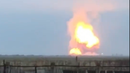 Eine Explosion am frühen Dienstagmorgen auf der Krim.