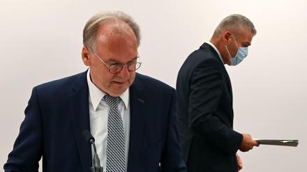 Viele Verlierer: Ministerpräsident Reiner Haseloff (CDU) und sein entlassender Innenminister Holger Stahlknecht (CDU). 