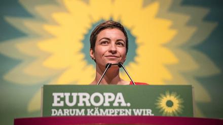 Franziska Maria "Ska" Keller (36), hier beim Parteitag in Leipzig, ist Grünen-Spitzenkandidatin für die Europawahl 2019.