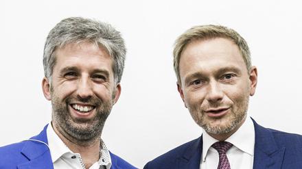 Grün-gelbe Freundschaft: Thüringen Oberbürgermeister Boris Palmer und FDP-Chef Christian Lindner.