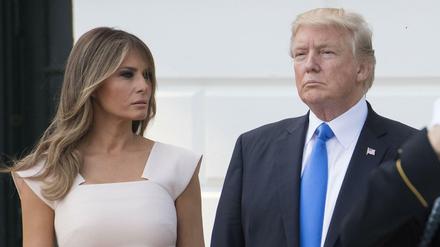 US-Präsident Donald Trump mit seiner Frau Malania.