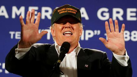 Der republikanische Präsidentschaftskandidat Donald Trump beschwört kurz vor der Wahl seine Anhänger. 