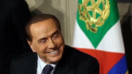 Bald weider in politischen Ämtern? Silvio Berlusconi, Vorsitzender der Partei Forza Italia 