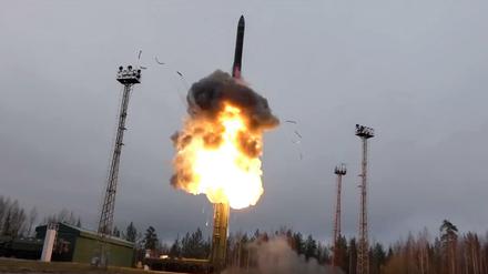 Teststart einer russischen Interkontinentalrakete 