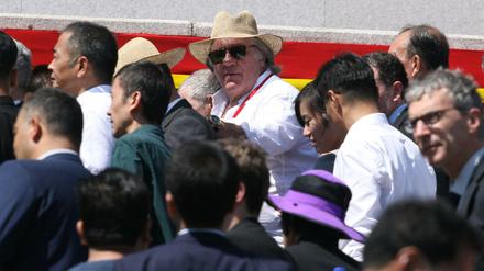Gerard Depardieu als Gast in Nordkorea. 