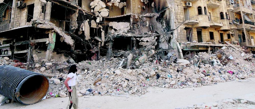 Aleppo ist fast zerstört.