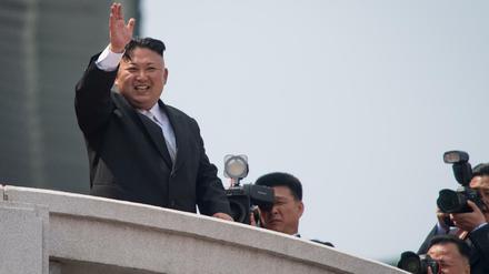 Gruß an Donald Trump? Der US-Präsident hatte geäußert, er fühle sich geehrt, wenn der Kim Jong Un träfe. 