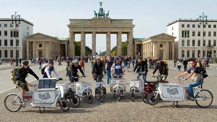 Lastenfahrräder statt LKWs: Berlin sammelt Ideen für klimafreundlichen Verkehr.