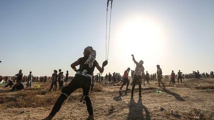 Zusammenstoß von Palästinensern und israelischen Sicherheitskräften an der Grenze des Gazastreifens