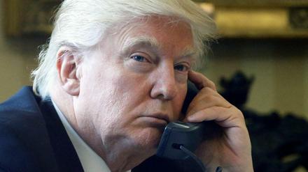 Donald Trump am Telefon