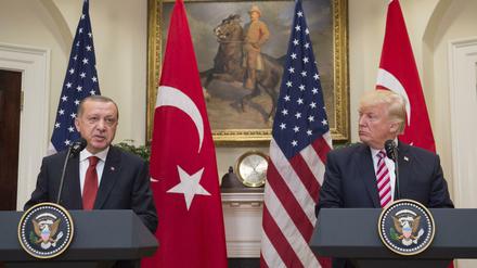 Angespannte Lage: Erdogan und Trump bei der Pressekonferenz im Mai 2018 im Weißen Haus in Washington