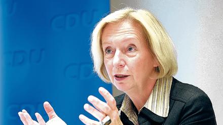 CDU-Landeschefin und Fraktionsvorsitzende Johanna Wanka.