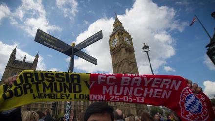 Bayern und Dortmund eroberten im Mai 2013 das Londoner Stadtviertel Westminster.