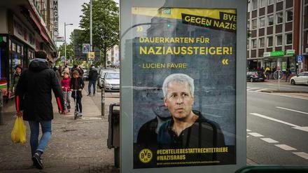 Plakate wie diese sorgen in Dortmund für Rätselraten.