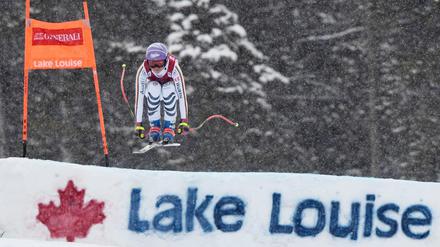 Viktoria Rebensburg fuhr in Lake Louis auf Platz zwei. 