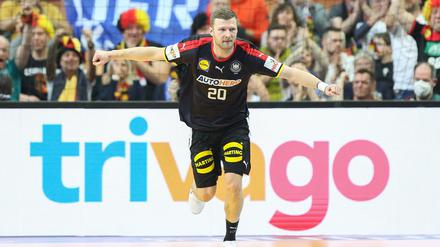 Philipp Weber steht mit Deutschland nach fünf Siegen aus fünf Spielen vorzeitig im Viertelfinale.