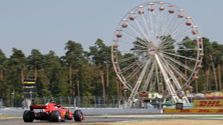 Abgefahren. Sebastian Vettel ist der Favorit am Hockenheimring.