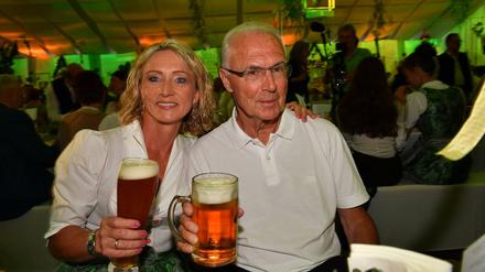 Franz Beckenbauer mit seiner Frau Heidi.
