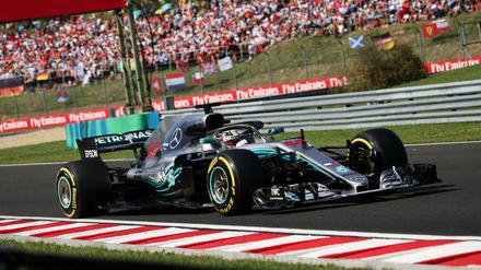 Lewis Hamilton fährt in Ungarn vorneweg.