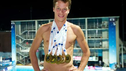 Patrick Hausding, 21, holte 2008 bei Olympia Silber und gewann in diesem Jahr bei der EM in Budapest zweimal Gold und dreimal Silber. Der Berliner ist einer von fünf Nominierten für den Champion des Jahres, der in dieser Woche im Robinson Club in Portugal gewählt wird.