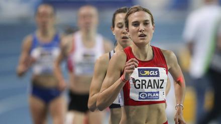 Caterina Granz, 26, ist eine der besten deutschen Mittelstreckenläuferinnen. Zu ihren Paradestrecken zählen die 1500 sowie die 300 Meter. Granz studiert Psychologie an der Freien Universität Berlin.