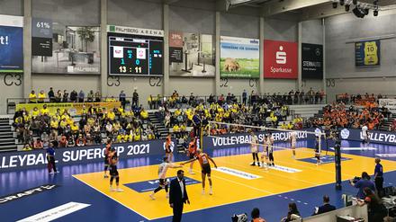 Souverän siegten die Volleys gegen Frankfurt mit 3:0.
