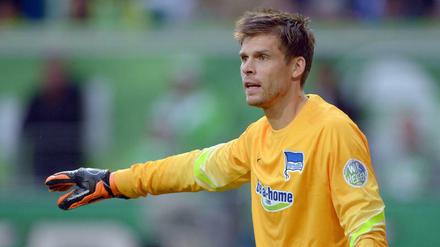 Rune Jarstein hat bei Hertha BSC bisher nur wenige Chancen bekommen - jetzt kann er sich beweisen.