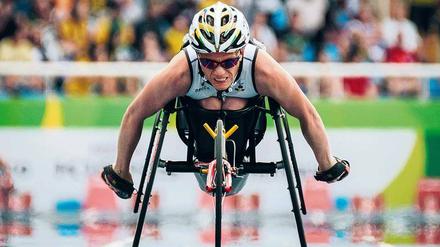 Eine schnelle Frau: Bei den Paralympics 2012 in London gewann Marieke Vervoort Gold über 100 Meter und Silber über 200 Meter. In Rio 2016 holte die Belgierin Silber (400 Meter) und Bronze (100 Meter).