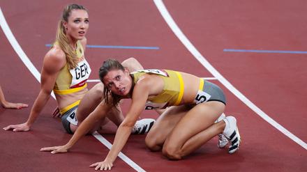 Am Boden. Für die deutschen Leichtathletinnen und -athleten springt bei Olympia nicht mehr viel heraus.