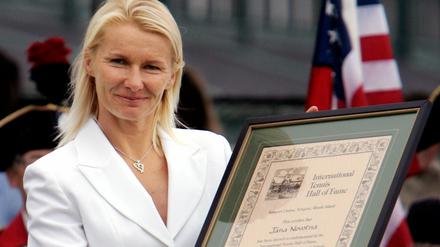 Ganze große Sportlerin. Jana Novotna wurde 2005 in die Ruhmeshalle des Tennis aufgenommen.