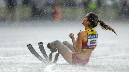 Triumph im Regen. Etliche Sportler hatten einst Gedanken an einen Suizid (Symbolbild).