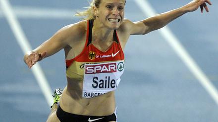 Mit breiter Brust voran. Verena Sailer holte im Sprint erstmals seit 20 Jahren wieder Gold für Deutschland.
