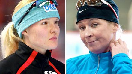 Kein Team: Claudia Pechstein (r.) und Stephanie Beckert.