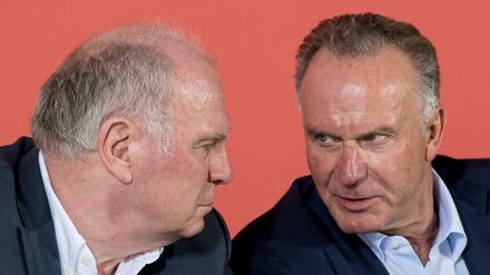Alphatiere unter sich: Uli Hoeneß (links) und Karl-Heinz Rummenigge bestimmen die Geschicke beim FC Bayern seit Jahrzehnten.