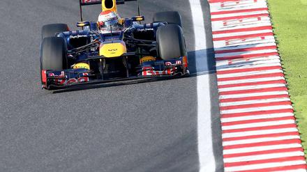 Der Red-Bull-Pilot Sebastian Vettel ist nicht zu stoppen.
