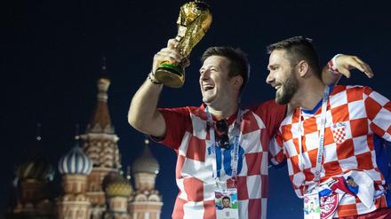 Erwartungsvoll. Die Kroaten sind noch einen Schritt vom WM-Pokal entfernt.
