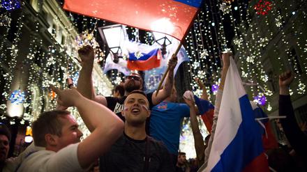 High auf Glückshormonen: Die Russen feiern sich und die WM. Die WM-Spieler mussten bei diesem Turnier immer noch nur vereinzelte Dopingkontrollen fürchten.
