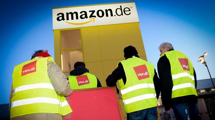 Amazon-Mitarbeiter in Leipzig haben bereits im vergangenen Jahr gegen schlechte Arbeitsbedingungen gestreikt.