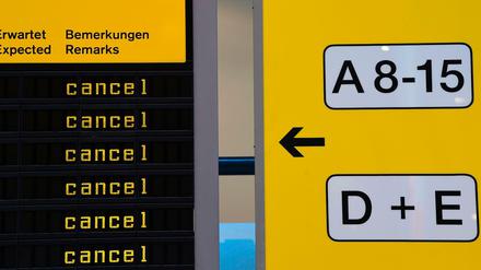 Nicht geht mehr: Die Gewerkschaft will an Berlins Flughäfen wieder streiken lassen. 