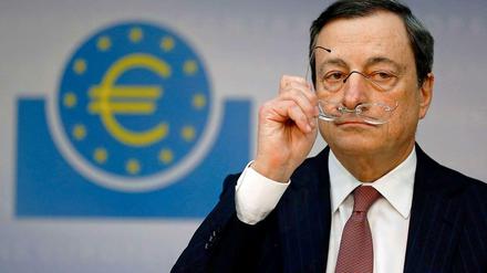 EZB-Chef Draghi ist vorsichtig optimistisch für das laufende Jahr.