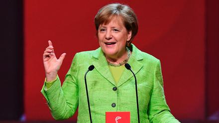 Bundeskanzlerin Angela Merkel eröffnete am Sonntagabend die Hannover Messe.