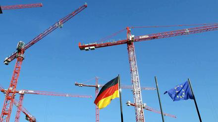 Stillstand oder Wachstum - im europäischen Umfeld sind auch die konjunkturellen Aussichten in Deutschland nicht rosig.