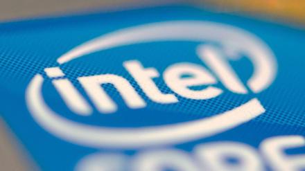 Das Logo des Chipherstellers Intel. 