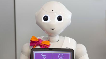 Robbie kann Memory spielen, tanzen und an Termine erinnern. Der humanoide Roboter soll auch in Altersheimen zum Einsatz kommen.