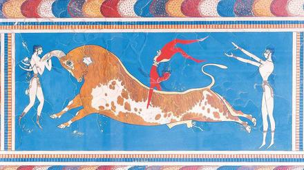 Fest des Lebens. Die elegante Kunst der Minoer, hier ein Wandbild aus dem Palast in Knossos, war ein antiker Exportschlager. 